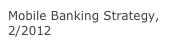 Mobile Banking Strategy, 2/2012